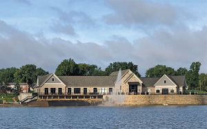 Water's Edge, a banquet center at St. Peters Golf Club that overlooks a serene lake